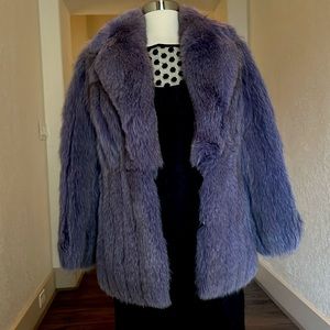 FABULOUS Purple Mitsukoshi Fur coat  size XS/S (7 Asian sizing)